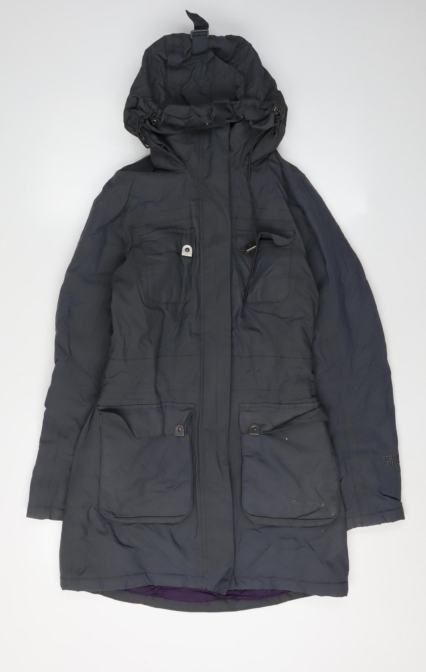 Peter Storm Women's Black Parka Jacket Size 8