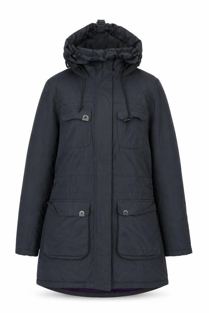 Front view of Peter Storm Women's Black Parka Jacket, size 8