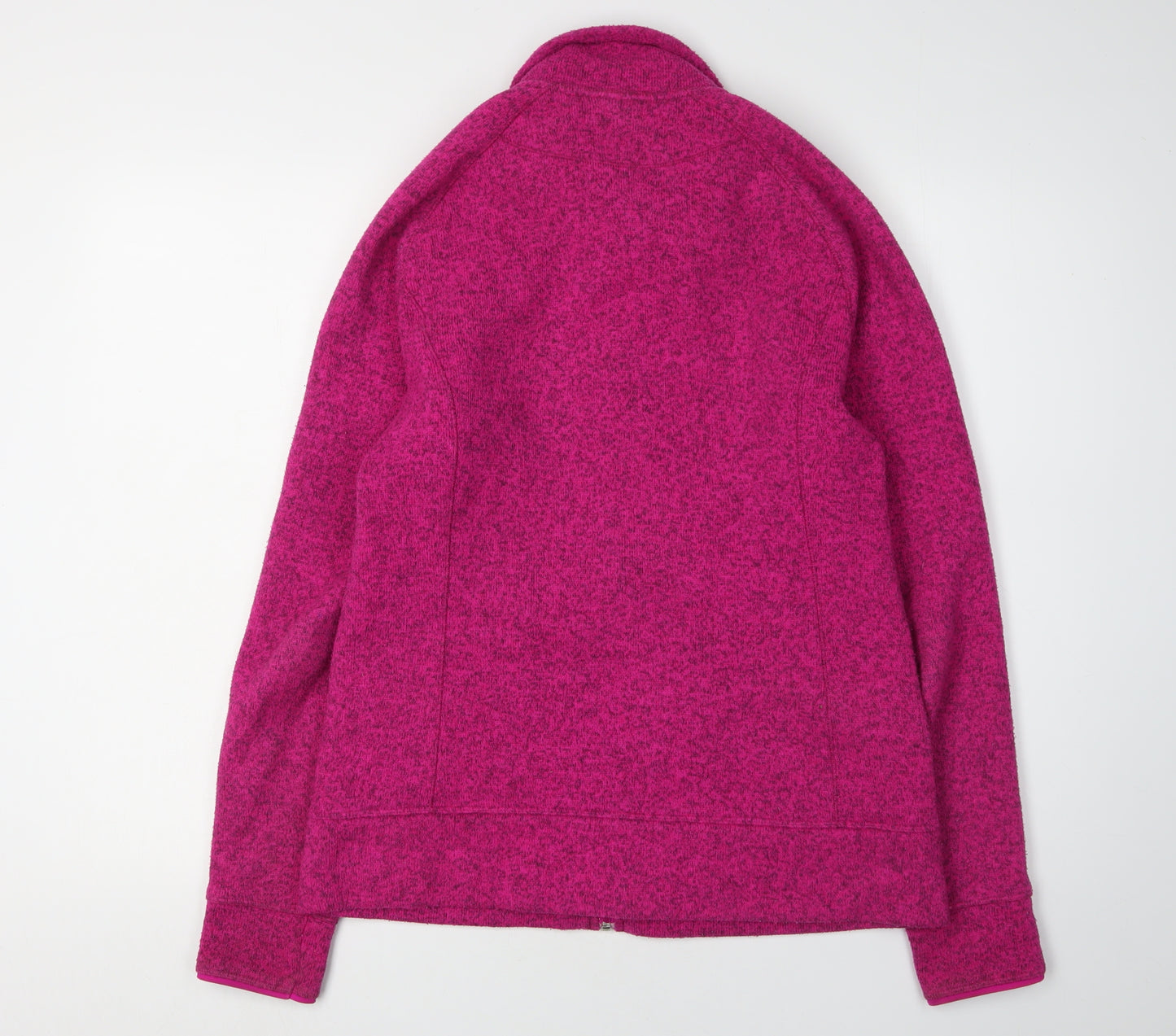 The North Face Women's Pink Fleece Mid-Length Jacket L