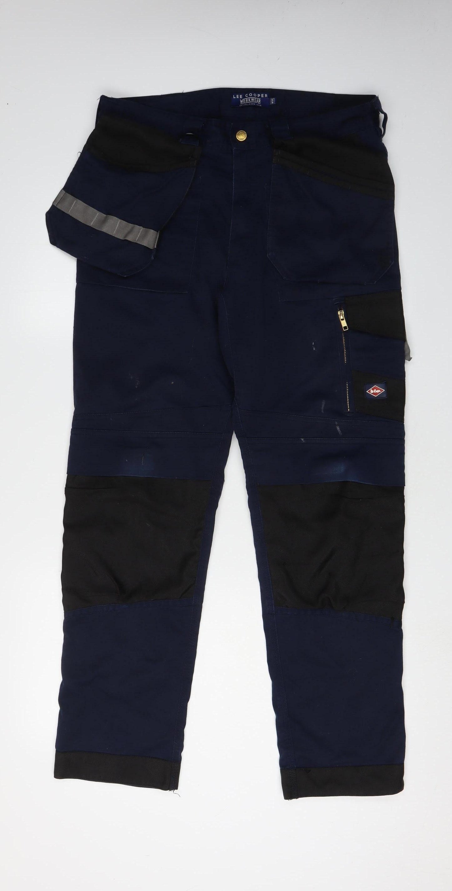 Lee Cooper Men's Blue Cargo Work Trousers, Size 32