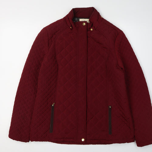 Beacan Cove Women's Red Quilted Jacket Size 12