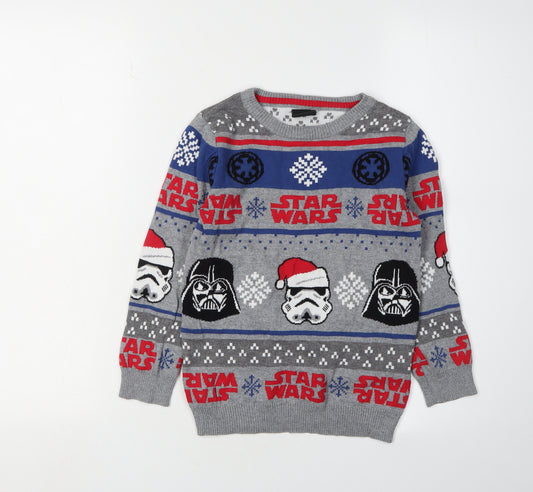 Tu Boys Star Wars Christmas Jumper - Multicoloured 7 Years