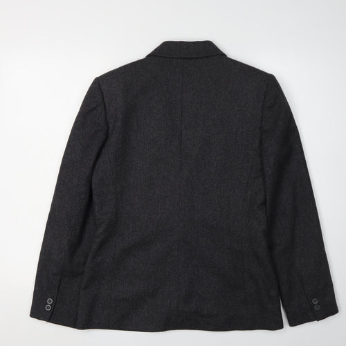 St Michael Women's Grey Blazer Size 10, Classic Wool