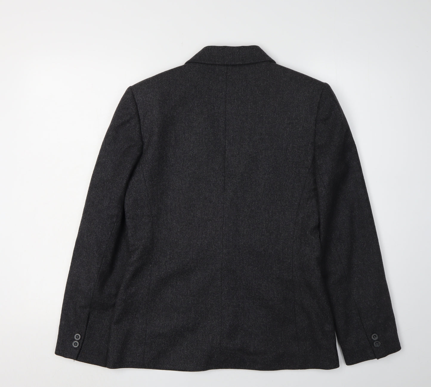 St Michael Women's Grey Blazer Size 10, Classic Wool