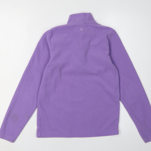 Mountain Warehouse Purple Girls' Fleece 1/2 Zip Sweatshirt 11-12