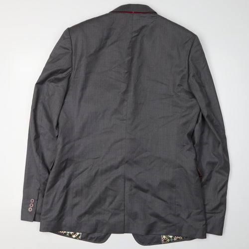 Ted Baker Men's Grey Blazer, Size 42, Wool