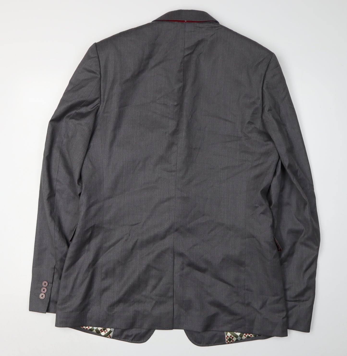 Ted Baker Men's Grey Blazer, Size 42, Wool