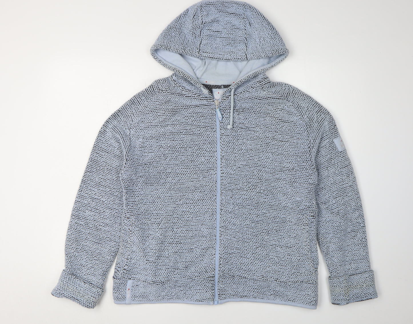 Weird Fish Blue Unisex Full Zip Hoodie - Size L