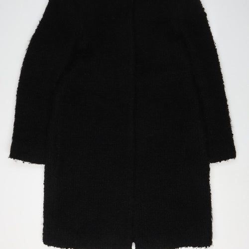Hobbs Women's Black Wool Overcoat Size 12