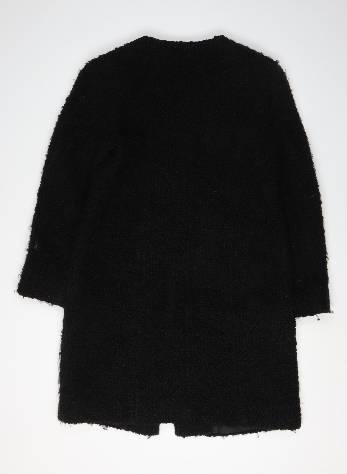 Hobbs Women's Black Wool Overcoat Size 12