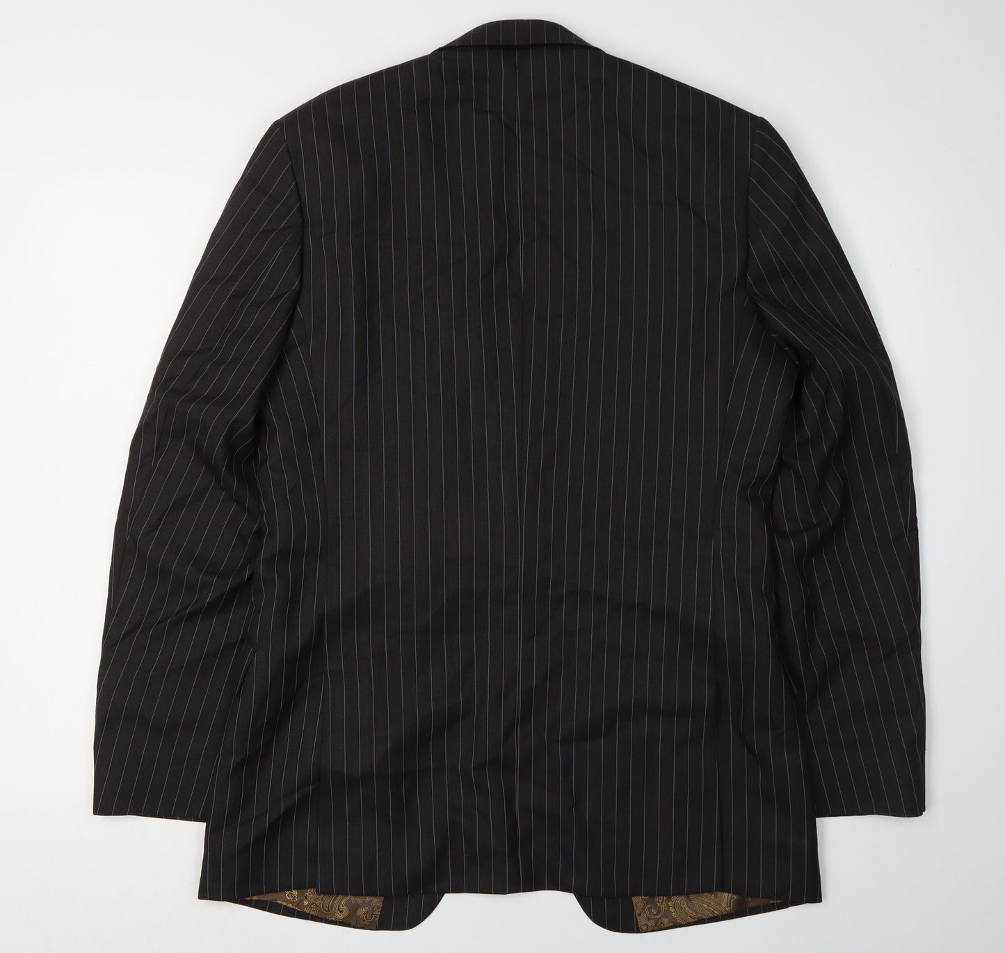 A39 Savile Row Men's Black Pinstripe Blazer Size 38L