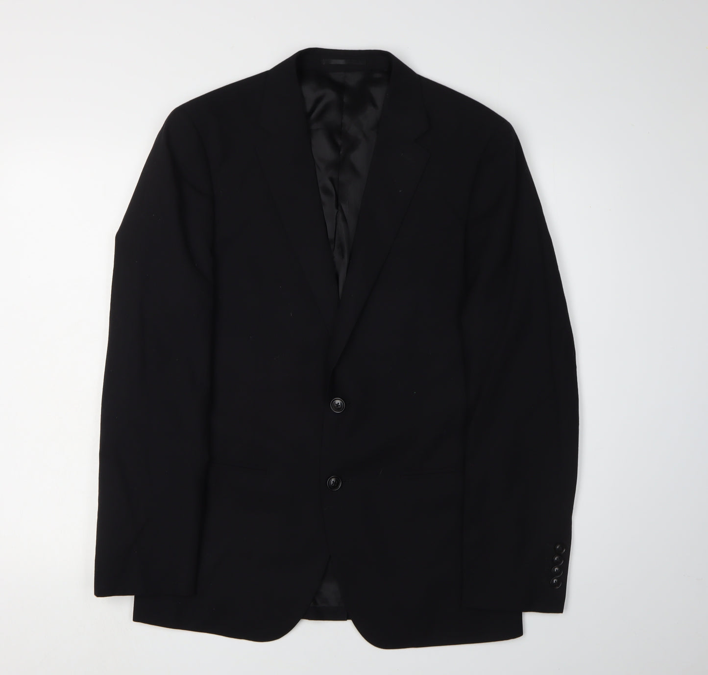 Reiss Men's Black Regular Fit Blazer Size 38R