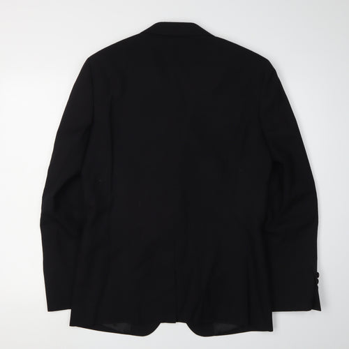 Reiss Men's Black Regular Fit Blazer Size 38R