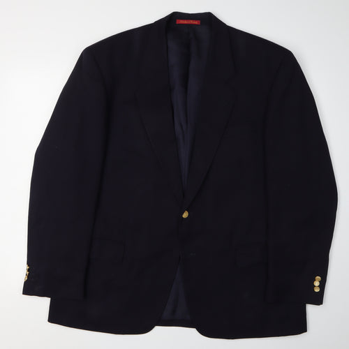 Debenham & Freebody Men's Black Blazer 44R Regular Wool