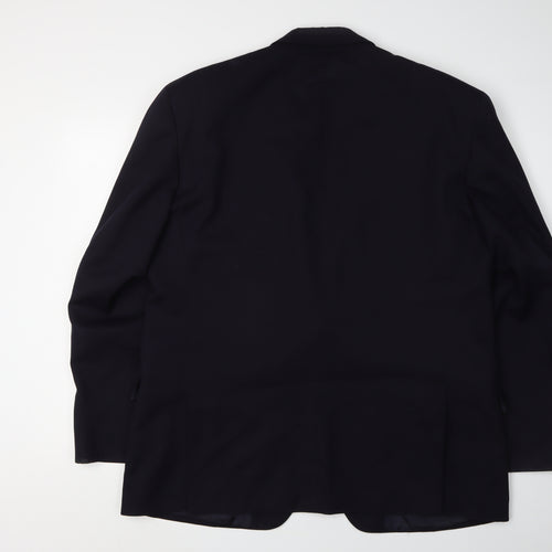 Debenham & Freebody Men's Black Blazer 44R Regular Wool