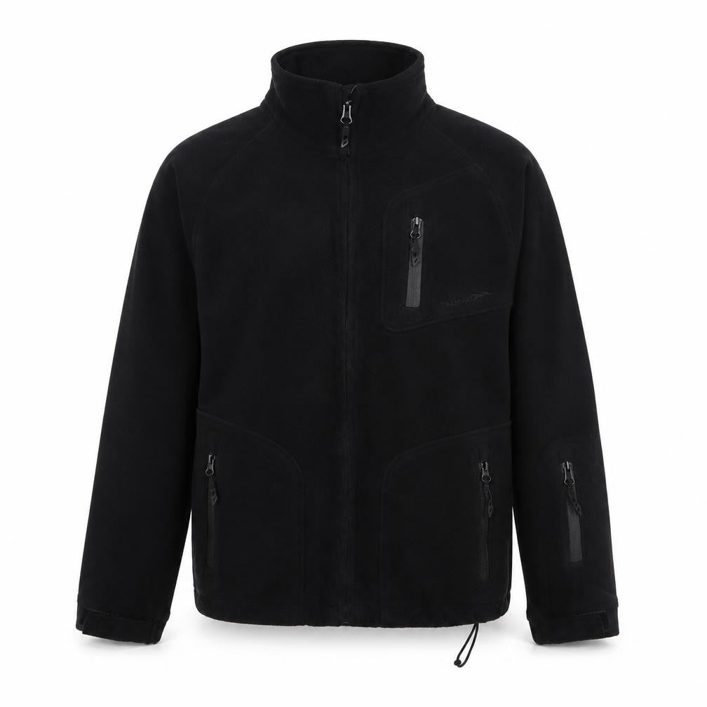 Front view of Trespass Men's Black Windbreaker Jacket S