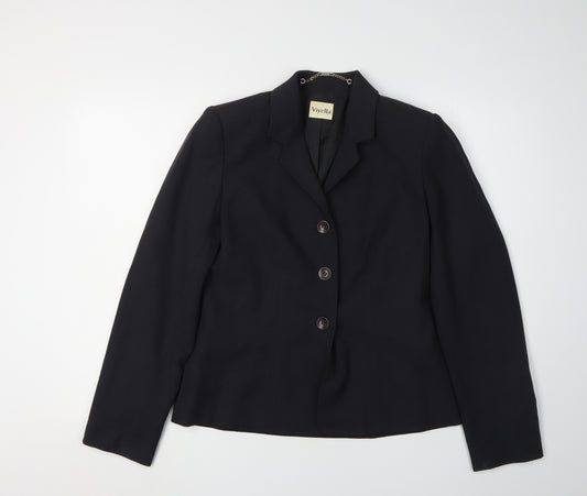 Viyella Women's Black Suit Jacket, Size 8