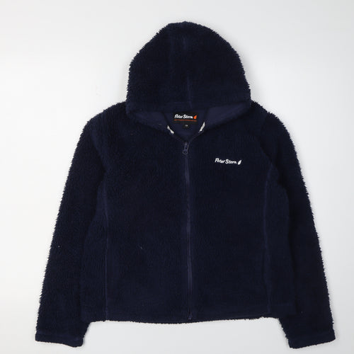 Peter Storm Boys Blue Hooded Jacket 13Y Full Zip