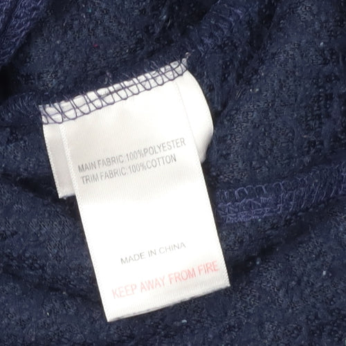Peter Storm Boys Blue Hooded Jacket 13Y Full Zip