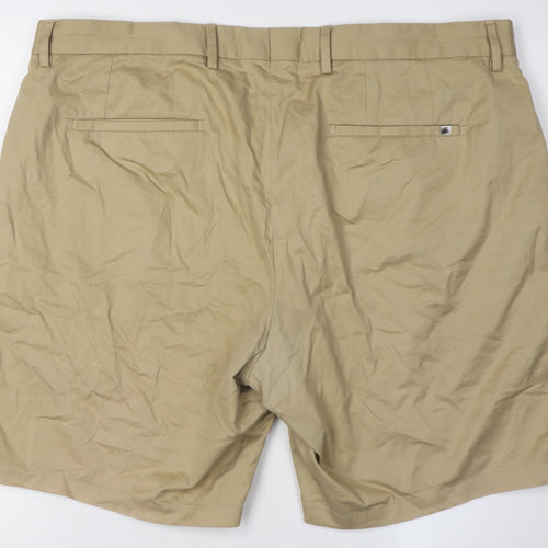 Spoke Men's Beige Chino Shorts L Belted Cotton