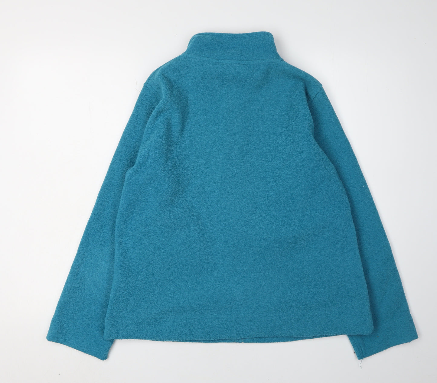 Izle Women's Blue Fleece Jacket, Size M, Lightweight Spring