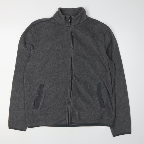 Gap Men's Grey Full Zip Jacket Size L Casual Warm