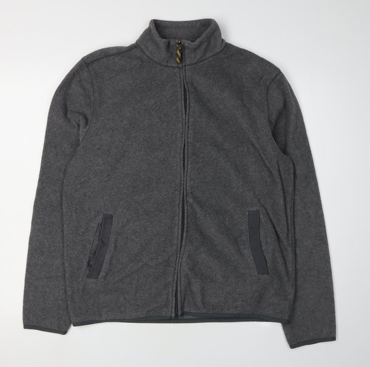 Gap Men's Grey Full Zip Jacket Size L Casual Warm