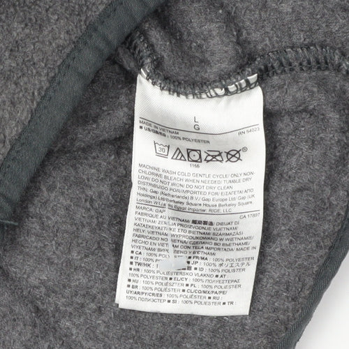 Gap Men's Grey Full Zip Jacket Size L Casual Warm