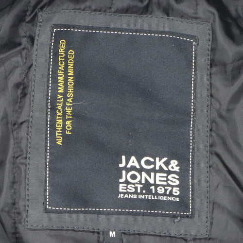 Jack & Jones Men's Black Mid-Length Jacket