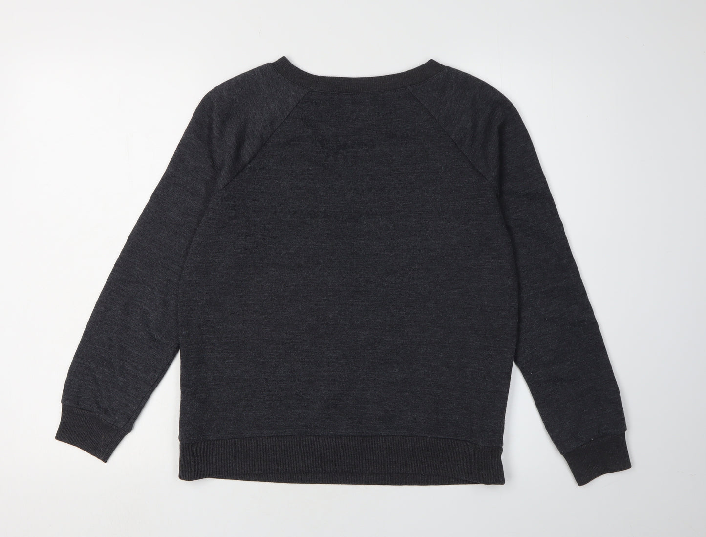 Linea Women's Black Embroidered Pullover Sweatshirt Size 10