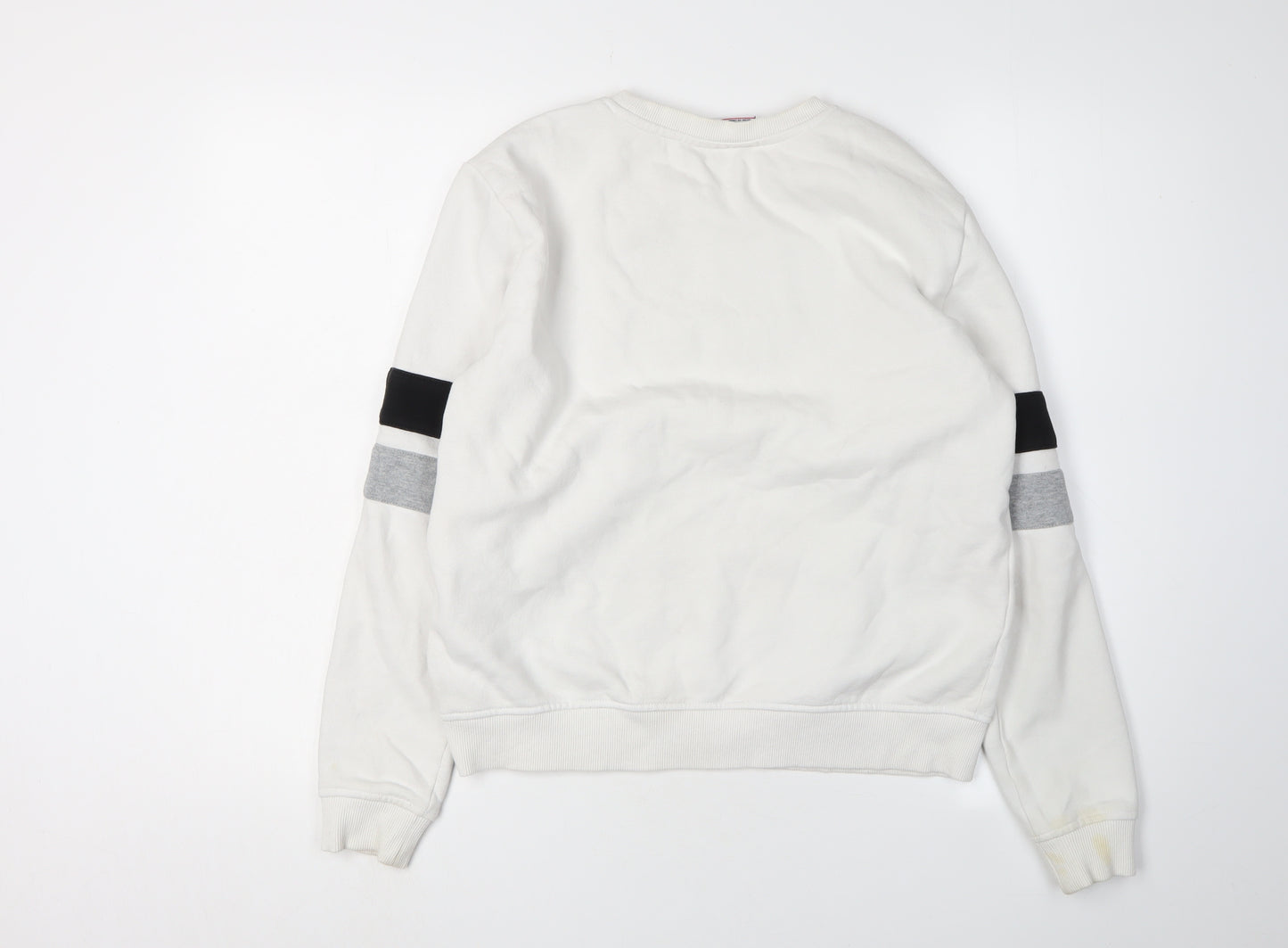 Fila Unisex Adults White Pullover Sweatshirt Size S