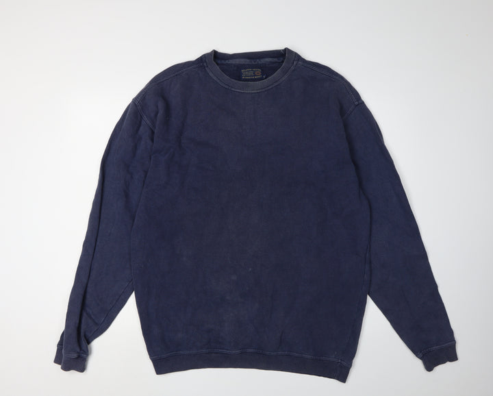 Debenhams Men's Blue Pullover Sweatshirt S Relaxed Fit