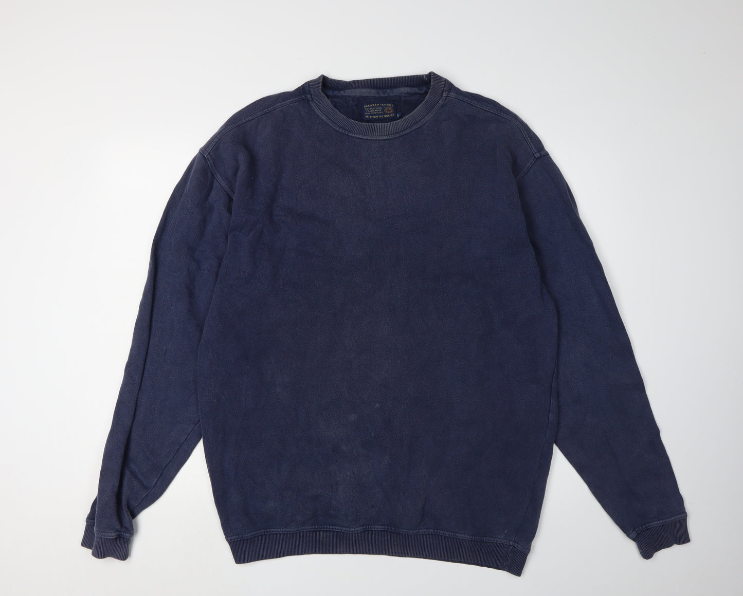 Debenhams Men's Blue Pullover Sweatshirt S Relaxed Fit
