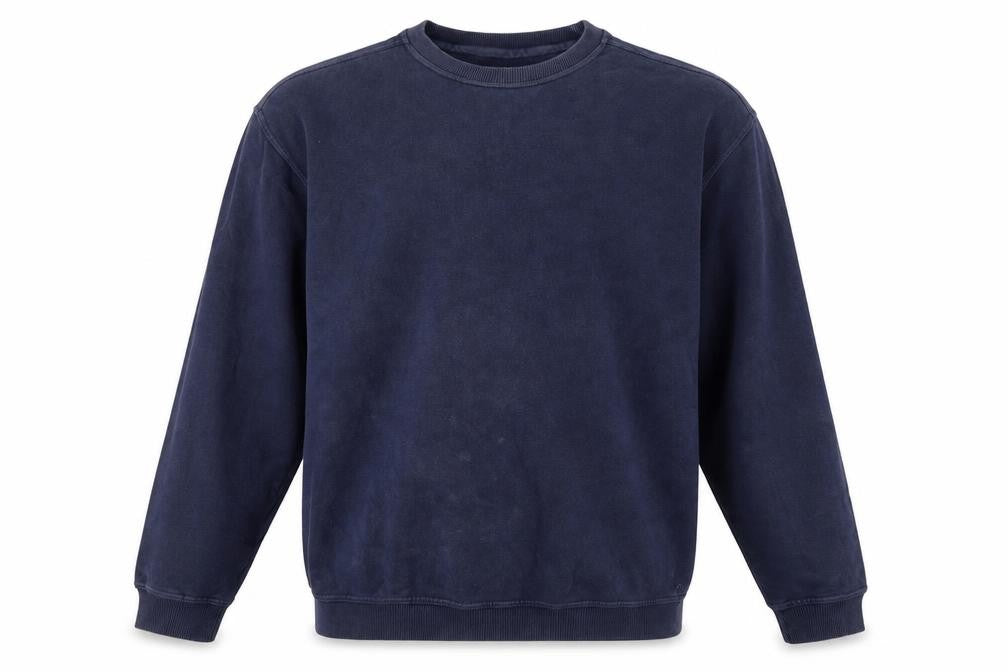 Front view of Debenhams Men's Blue Pullover Sweatshirt S Relaxed Fit