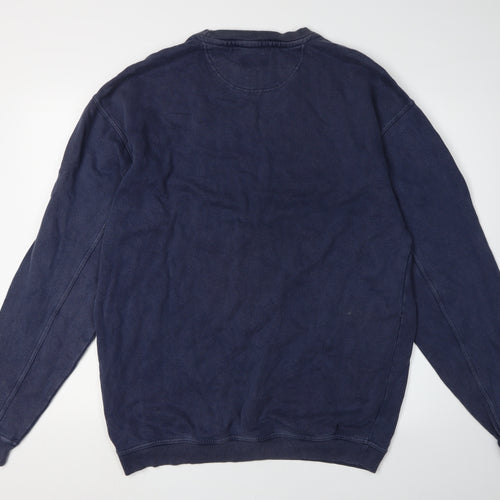 Debenhams Men's Blue Pullover Sweatshirt S Relaxed Fit