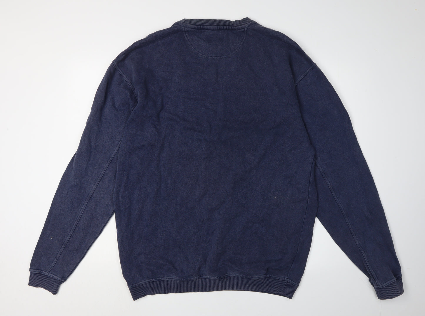 Debenhams Men's Blue Pullover Sweatshirt S Relaxed Fit