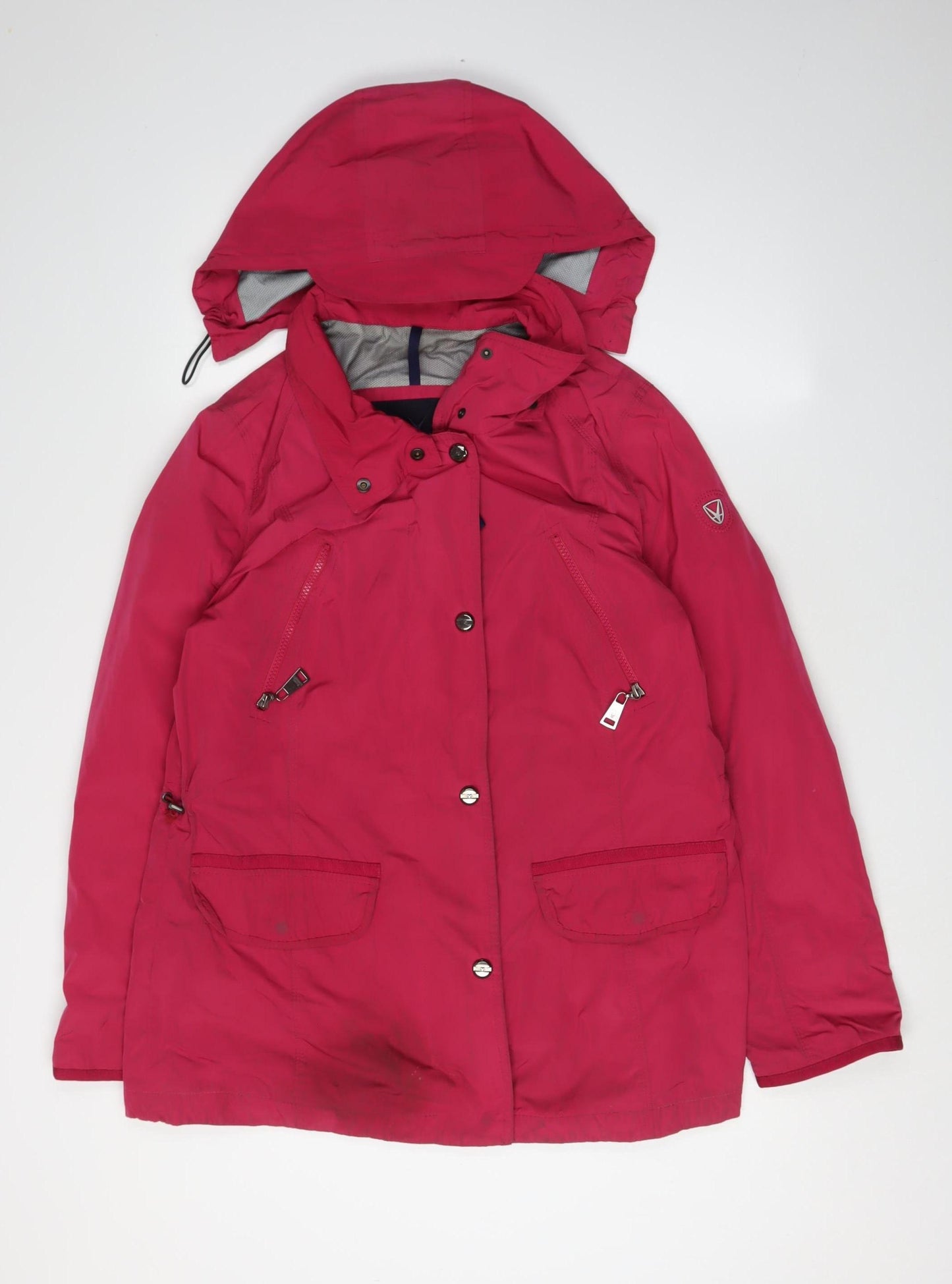 Fuchs Schmitt Women's Red Hooded Parka Jacket Size 16
