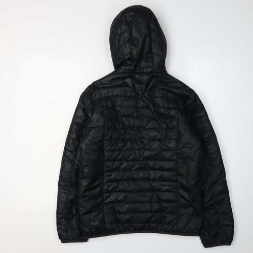 Decathlon Girls Black Puffer Jacket 12-13 Years