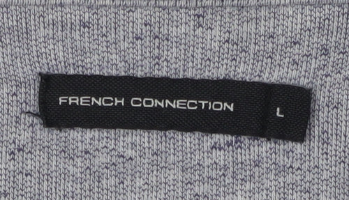 French Connection Grey Logo Sweatshirt Men L