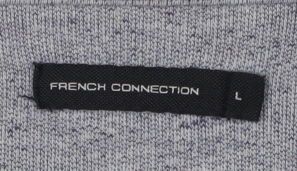 French Connection Grey Logo Sweatshirt Men L