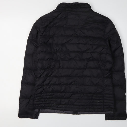 Puffa Boys Black Puffer Jacket L Lightweight Insulated