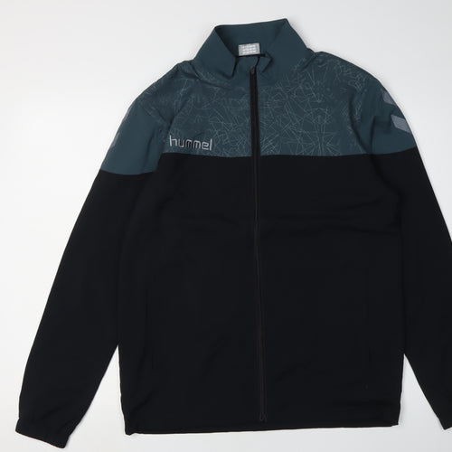 Hummel Men's Black Windbreaker Jacket S