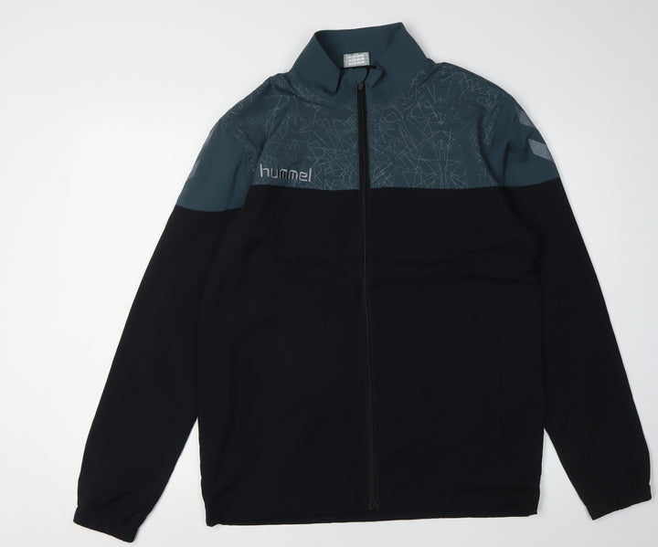 Hummel Men's Black Windbreaker Jacket S