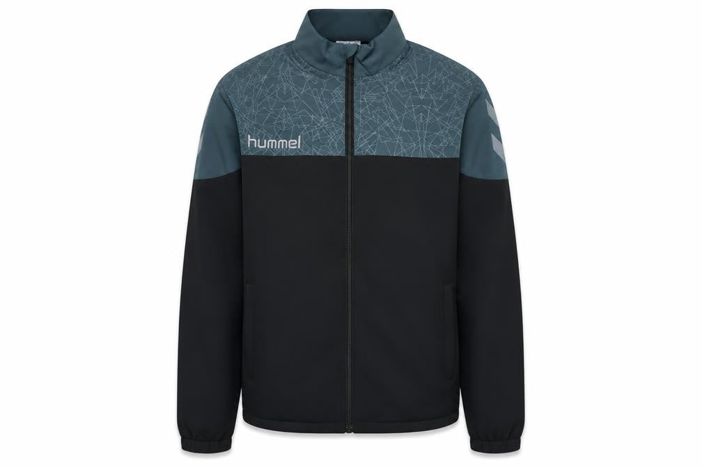 Front view of Hummel Men's Black Windbreaker Jacket S