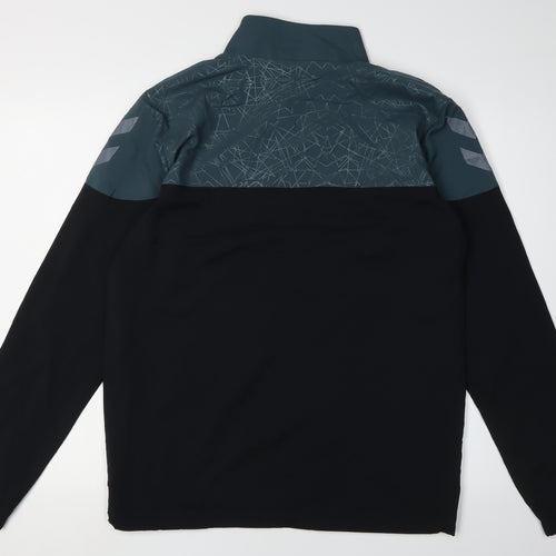 Hummel Men's Black Windbreaker Jacket S