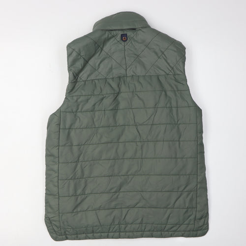 Duck and Cover Unisex Green Waistcoat, Quilted, Size S