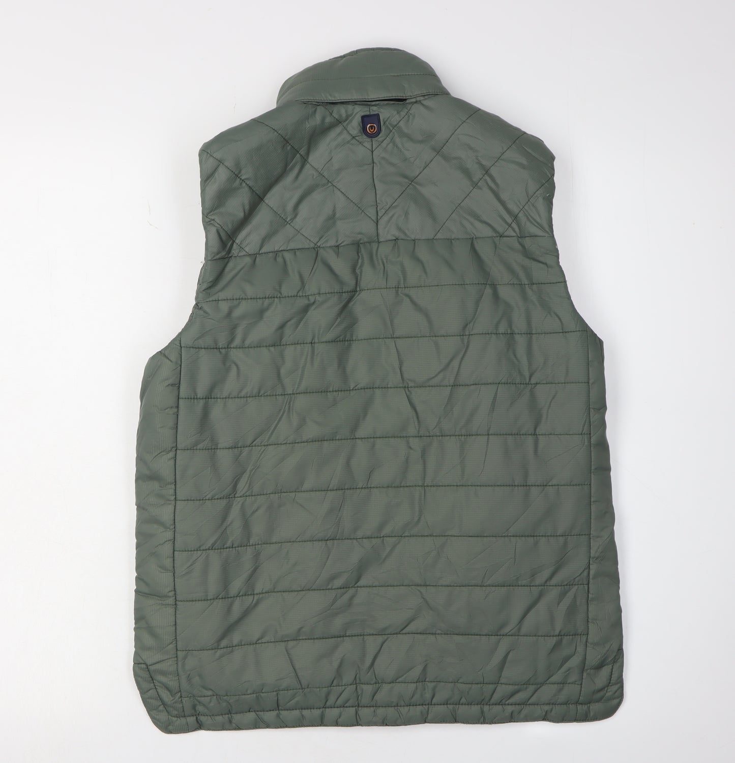 Duck and Cover Unisex Green Waistcoat, Quilted, Size S