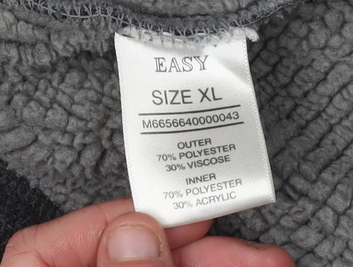 Easy Men's Black XL Full Zip Jacket