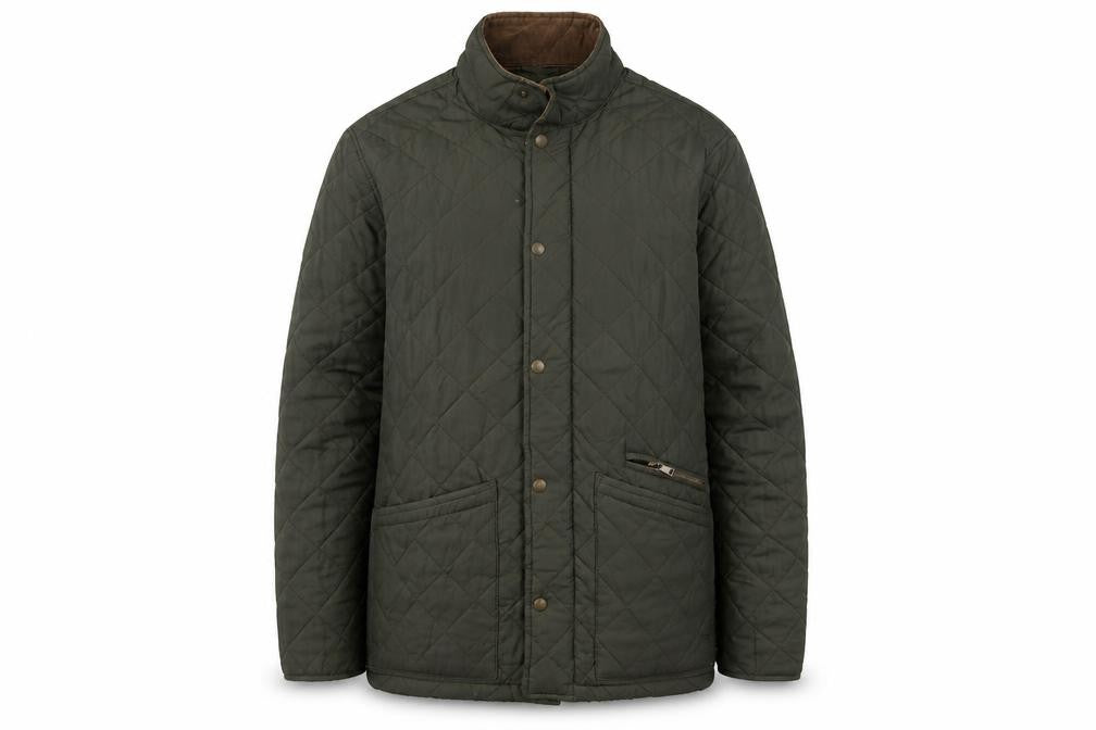 Front view of Marks & Spencer Men's Green Quilted Jacket M