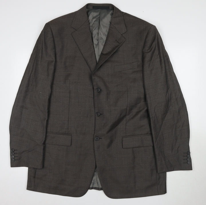 Marks and Spencer Men's Brown Wool Blazer, Size 44L